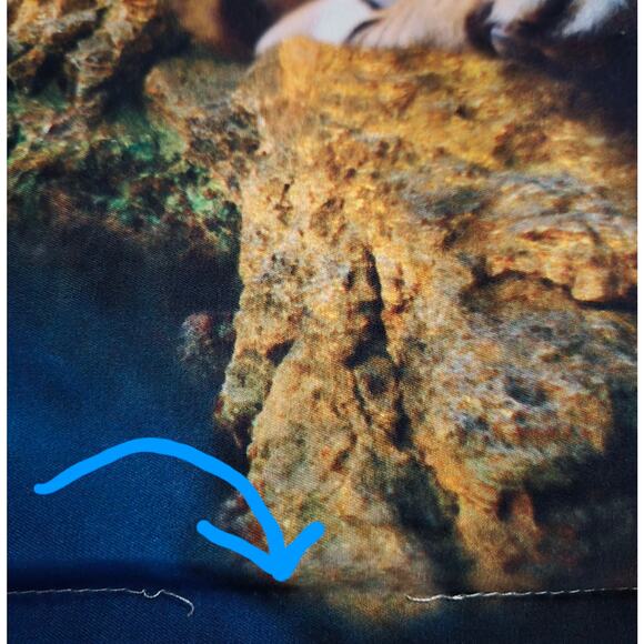 Royal Linen Source Quality Homeware Pillow Sham with Tiger on Cliff 21 x 29.5 - Picture 10 of 10